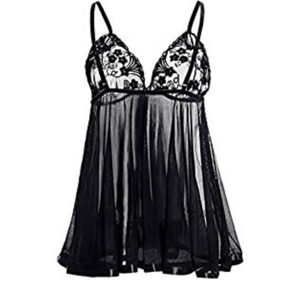 New Sexy Women's Large Steel Plate Chest Sleepwear Lingerie - Picture 7 of 9